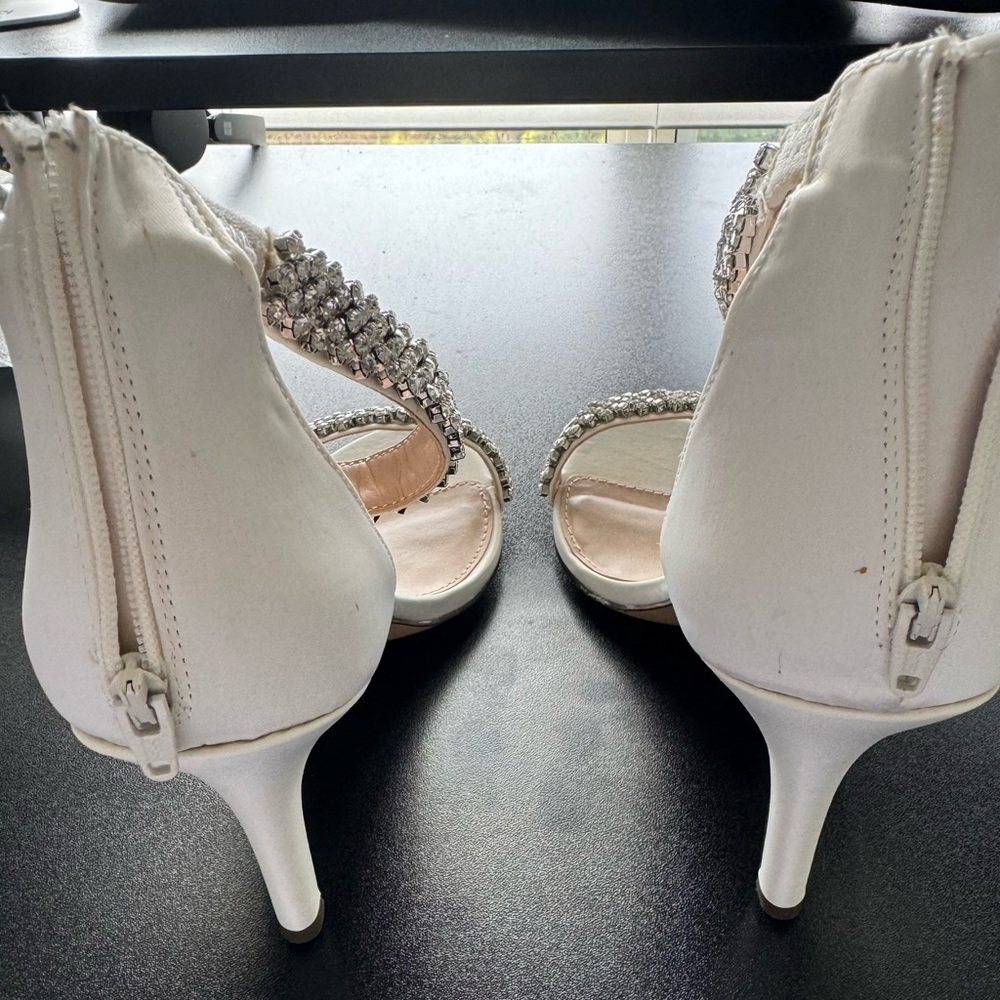 Vauna by Nina Ivory Satin Heels